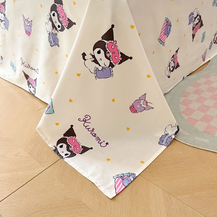 91家纺网 家纺一手货源 找家纺 博雅 2023新款三丽鸥卡通全棉四件套系列-第三批 甜心库洛米