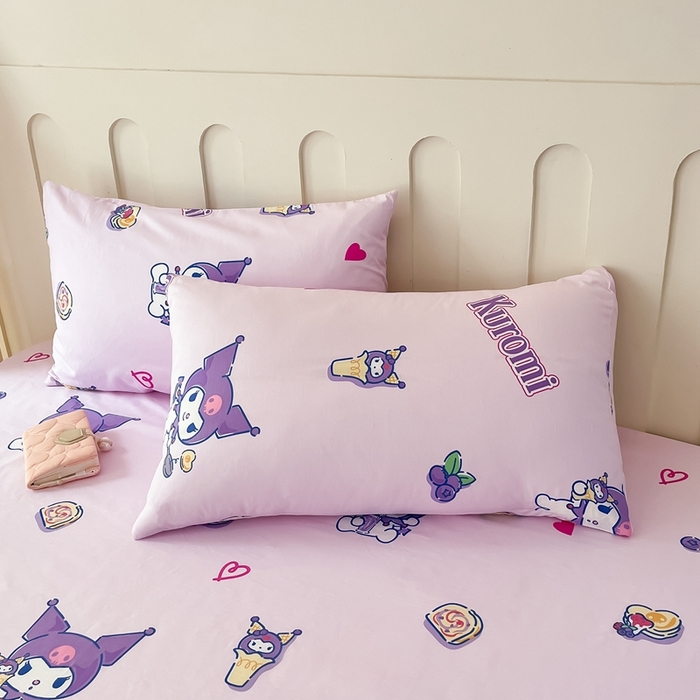 91家纺网 家纺一手货源 找家纺 博雅 2023新款三丽鸥卡通全棉四件套系列-第三批 多彩库洛米