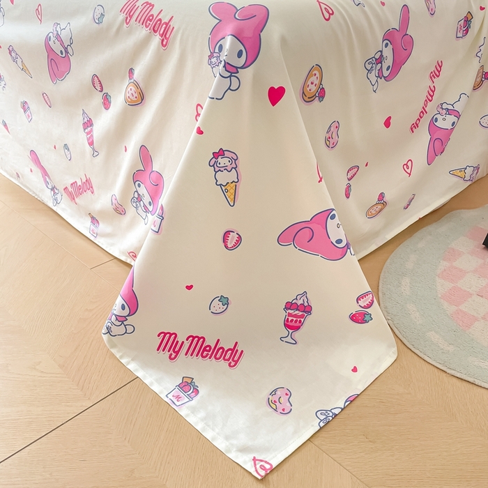 91家纺网 家纺一手货源 找家纺 博雅 2023新款三丽鸥卡通全棉四件套系列-第三批 草莓美乐蒂