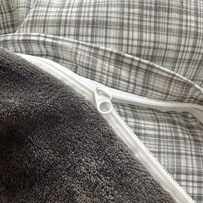 91家纺网 家纺一手货源 找家纺 水洗的故事 2023新款色织水洗棉牛奶绒双用四件套 利奥