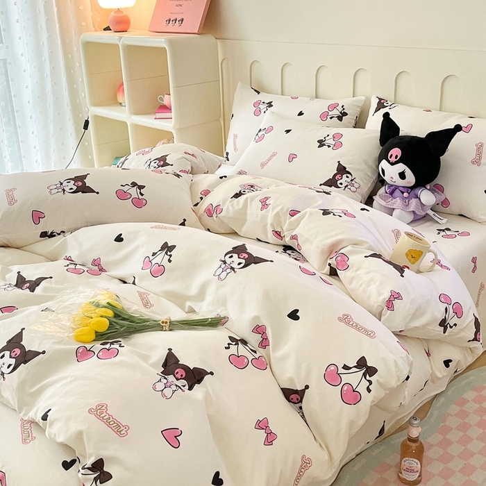 91家纺网 家纺一手货源 找家纺 （总）博雅 2023新款三丽鸥卡通全棉四件套系列-第三批