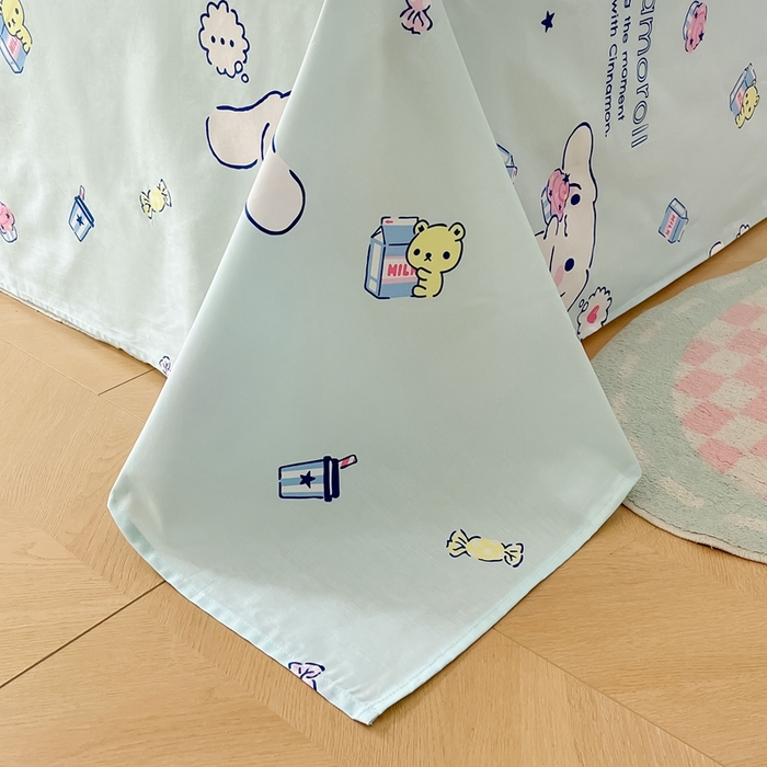 91家纺网 家纺一手货源 找家纺 博雅 2023新款三丽鸥卡通全棉四件套系列-第三批 甜品玉桂狗