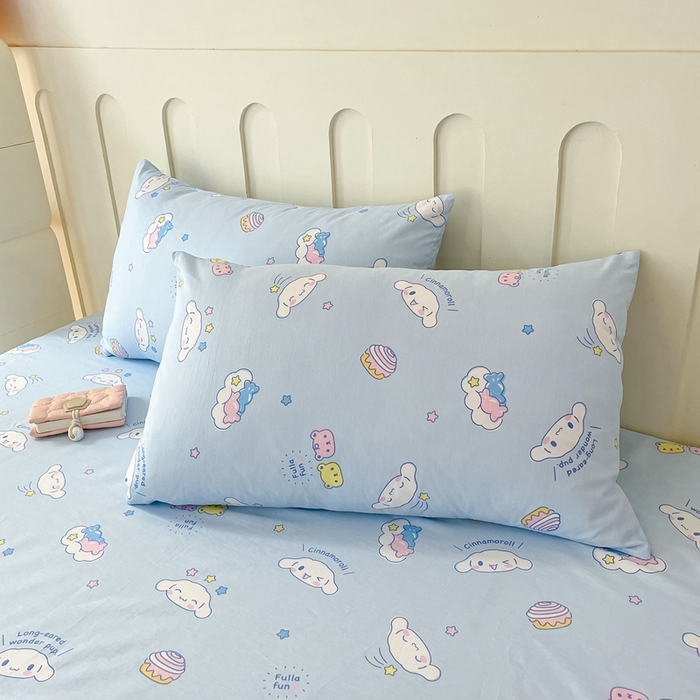 91家纺网 家纺一手货源 找家纺 博雅 2023新款三丽鸥卡通全棉四件套系列-第三批 甜心玉桂狗