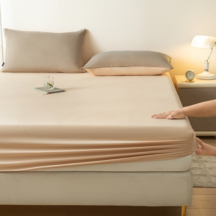 91家纺网 家纺一手货源 找家纺 （总）卡姿家纺 2023新款秋冬32支澳棉磨毛维拉系列 床笠