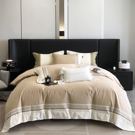 91家纺网 家纺一手货源 找家纺 （总）卡姿家纺 2023秋冬32支澳棉磨毛四件套—铂丽