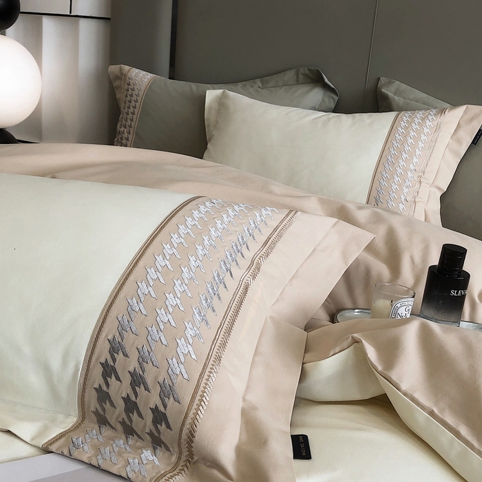 91家纺网 家纺一手货源 找家纺 卡姿家纺 2023秋冬32支澳棉磨毛四件套—布兰卡 布兰卡奶白