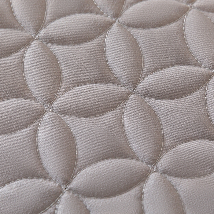 91家纺网 家纺一手货源 找家纺 靓生活 2023新款夹棉绗缝床裙四件套-金玉良缘 绅士灰