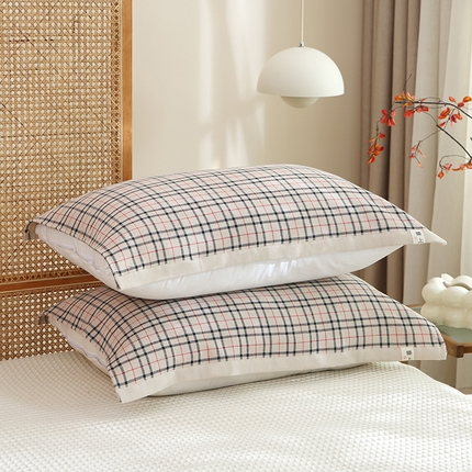 91家纺网 家纺一手货源 找家纺 （总）朴尔家纺-毛巾被 2023年新款全棉无印风纱布毛圈加厚色织提花枕巾