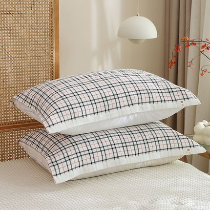 91家纺网 家纺一手货源 找家纺 （总）朴尔家纺-毛巾被 2023年新款全棉无印风纱布毛圈加厚色织提花枕巾