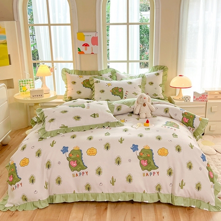 91家纺网 家纺一手货源 找家纺 （总）优逸2025韩版公主风床裙款床单款四件套