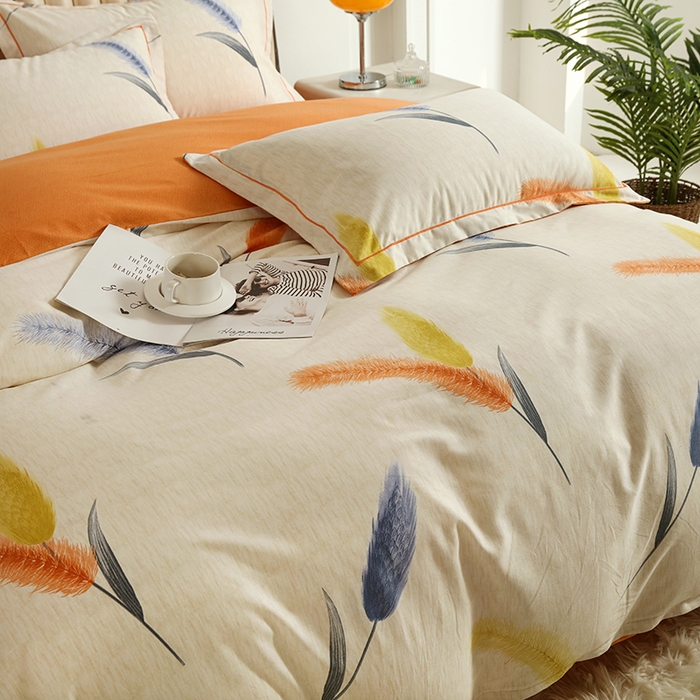 91家纺网 家纺一手货源 找家纺 金纱玉纺家纺 2024新款加厚AB版四件套 扶摇