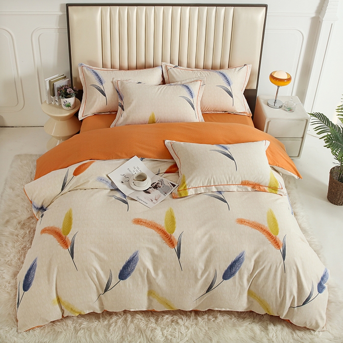 91家纺网 家纺一手货源 找家纺 金纱玉纺家纺 2024新款加厚AB版四件套 扶摇