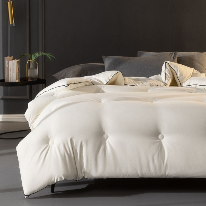 91家纺网 家纺一手货源 找家纺 （总）莱福仕家纺 2023新款A类抗菌航天黑金被 被子被芯