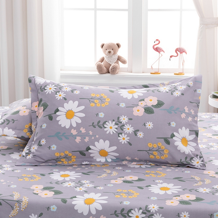 91家纺网 家纺一手货源 找家纺 佑佳家纺 2024新款140克磨毛印花单枕套 漫漫幽香