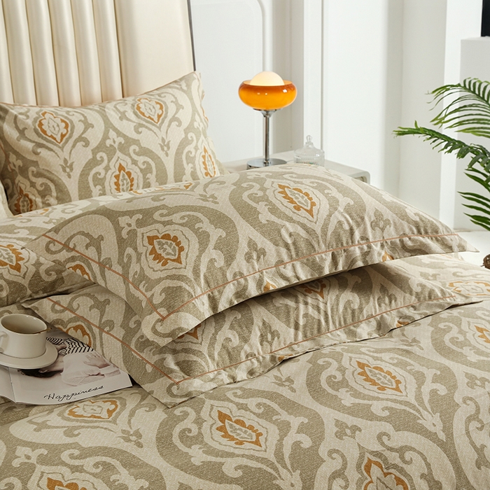 91家纺网 家纺一手货源 找家纺 金纱玉纺家纺 2024新款加厚AB版四件套 慕斯光年