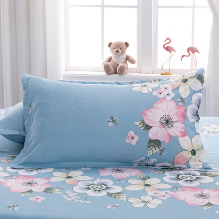 91家纺网 家纺一手货源 找家纺 （总）佑佳家纺 2024新款140克磨毛印花单枕套