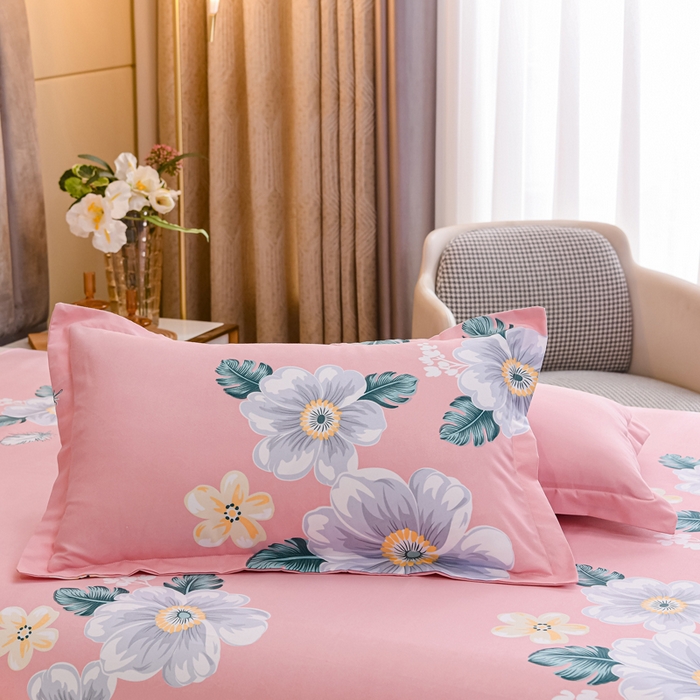 91家纺网 家纺一手货源 找家纺 佑佳家纺 2024新款140克磨毛印花单枕套 迷情华秀