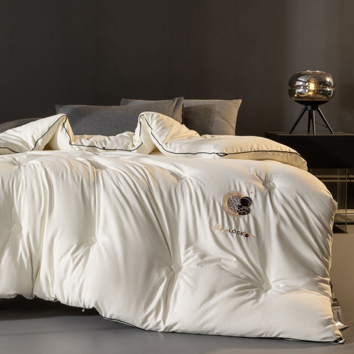 91家纺网 家纺一手货源 找家纺 （总）莱福仕家纺 2023新款A类抗菌航天黑金被 被子被芯