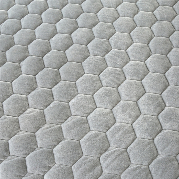 91家纺网 家纺一手货源 找家纺 （总）胜权 2024新款牛奶绒纯色夹棉单床裙单件保暖三件套席梦思床护垫