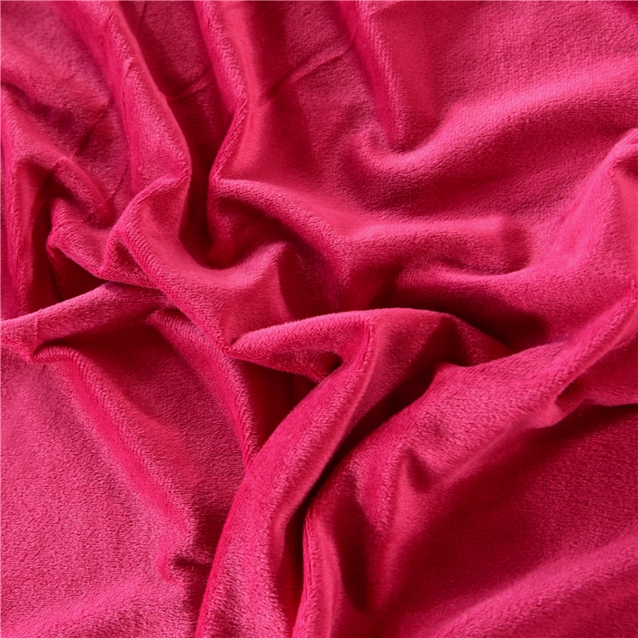 91家纺网 家纺一手货源 找家纺 胜权家纺 2023新款牛奶绒纯色夹棉单床裙单件保暖三件套席梦思床护垫 唯美-酒红色