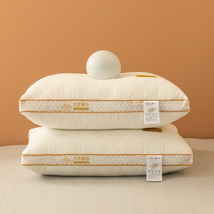 91家纺网 家纺一手货源 找家纺 （总）亦帆枕芯 2023新款大豆蛋白纤维枕立体网边48x74cm