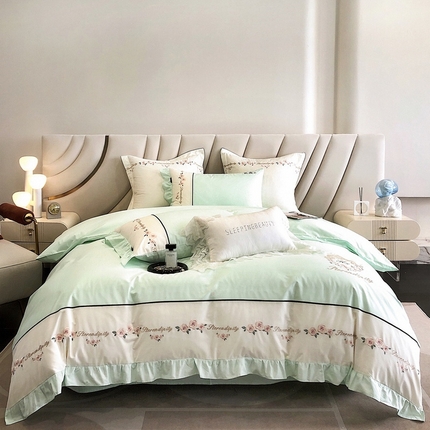 91家纺网 家纺一手货源 找家纺 （总）卡姿家纺 2023新款秋冬优雅刺绣—爱尔莎