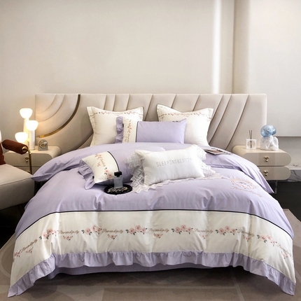 91家纺网 家纺一手货源 找家纺 （总）卡姿家纺 2023新款秋冬优雅刺绣—爱尔莎