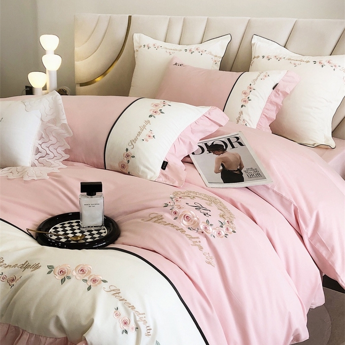 91家纺网 家纺一手货源 找家纺 （总）卡姿家纺 2023新款秋冬优雅刺绣—爱尔莎