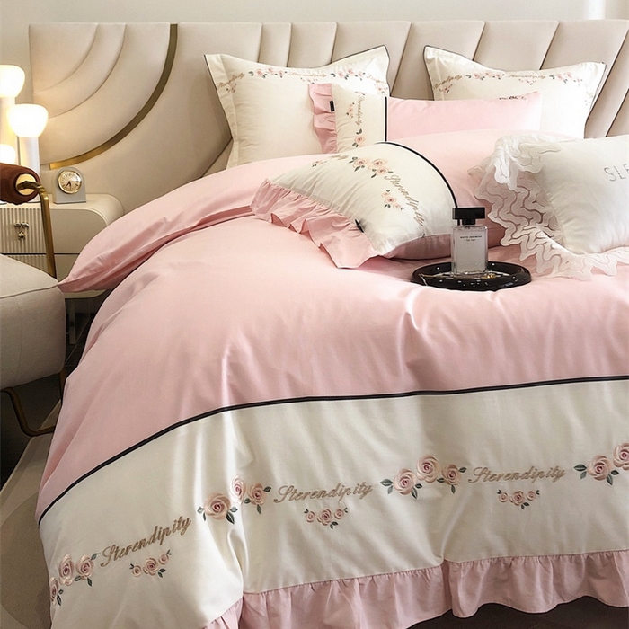 91家纺网 家纺一手货源 找家纺 （总）卡姿家纺 2023新款秋冬优雅刺绣—爱尔莎