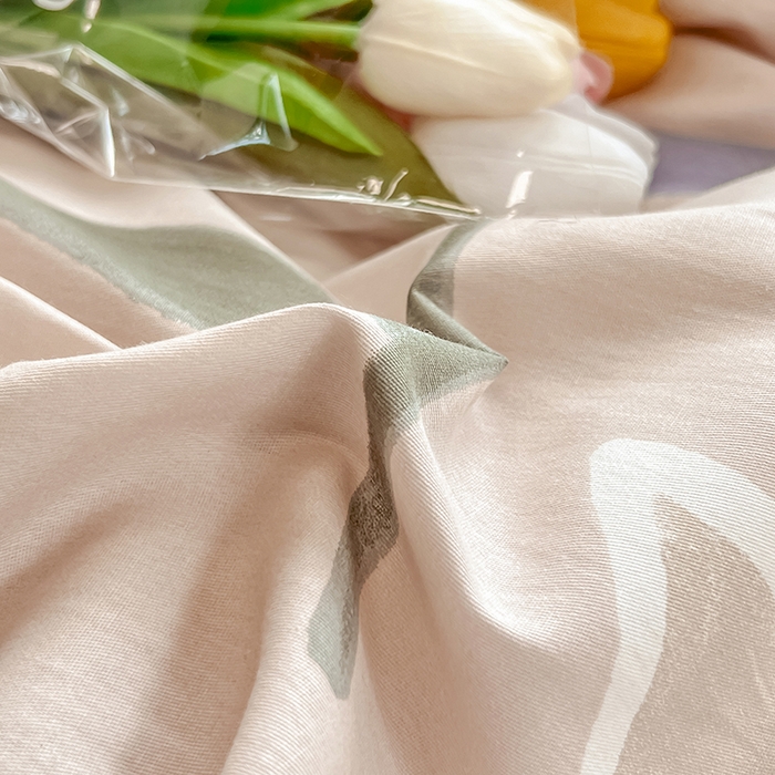 91家纺网 家纺一手货源 找家纺 绵庭家纺 2023新款12868系列全棉小清新印花四件套 雅卉