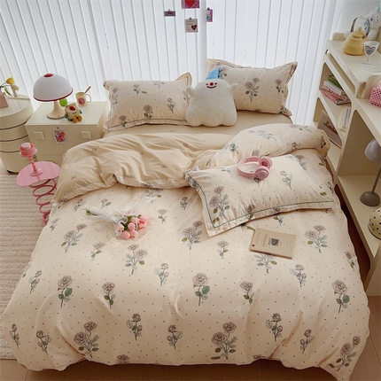 91家纺网 家纺一手货源 找家纺 于果 2023新款全棉13370四件套（16） 韵染青花