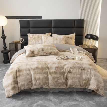 91家纺网 家纺一手货源 找家纺 2023新款毛毯被子四件套单床单被套床笠珊瑚绒牛奶绒冬被法兰绒兔毛绒