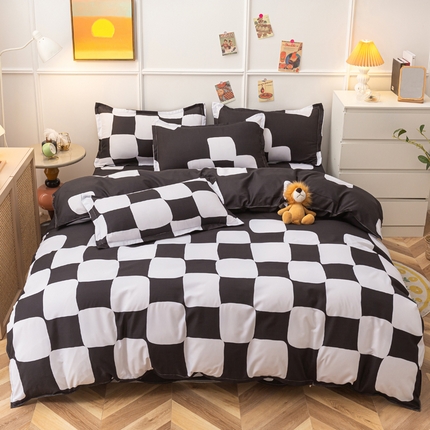 91家纺网 家纺一手货源 找家纺 （总）卡斯诺家纺馆 2023新款芦荟棉四件套花型1