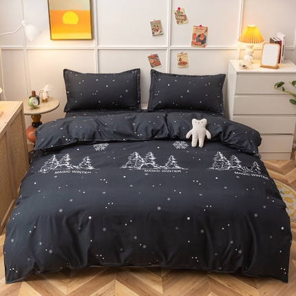 91家纺网 家纺一手货源 找家纺 （总）卡斯诺家纺馆 2023新款芦荟棉四件套花型1