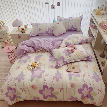 91家纺网 家纺一手货源 找家纺 于果 2023新款全棉13370四件套（16） 露娜