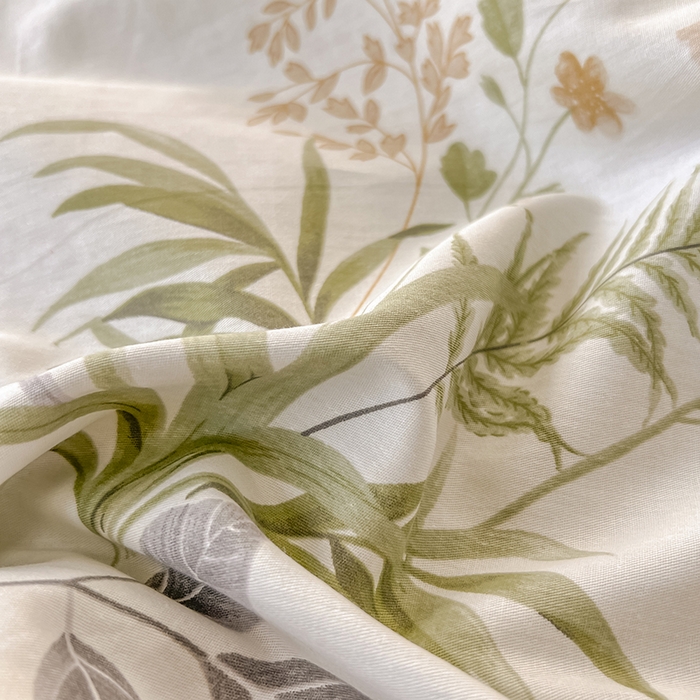 91家纺网 家纺一手货源 找家纺 绵庭家纺 2023新款12868系列全棉小清新印花单枕套 清风絮语