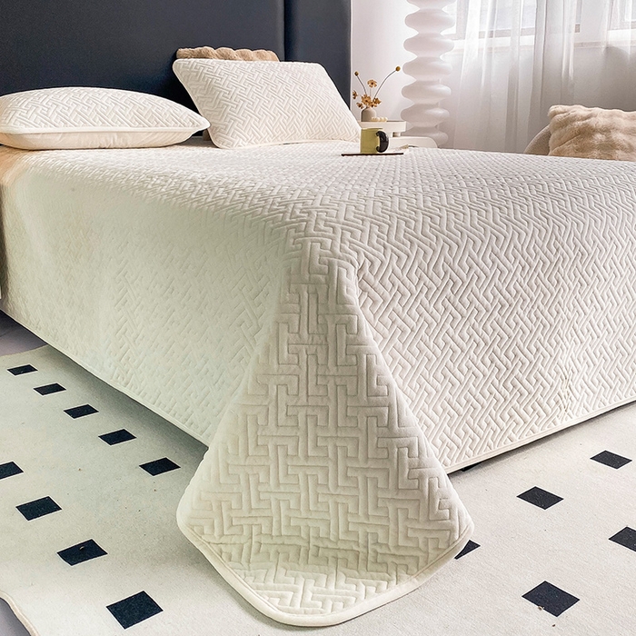 91家纺网 家纺一手货源 找家纺 （总）恋绒家纺 2025新款高克重240克宝宝绒床盖一面绒一面棉床罩