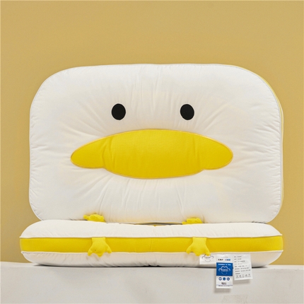 91家纺网 家纺一手货源 找家纺 （总）昕科 2025新款全棉四色卡通枕-纯棉卡通熊猫枕成人枕芯分区绣花刺绣颈椎枕头护颈枕芯直播爆款枕头