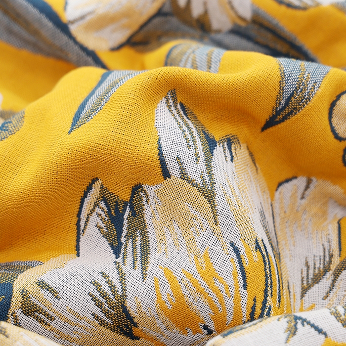 91家纺网 家纺一手货源 找家纺 朴尔家纺-毛巾被 2023新款加大浴巾纯棉四层纱布家用男女柔软不掉毛通用成人全棉洗澡大裹巾儿童卡通 80*160cm玉兰花开