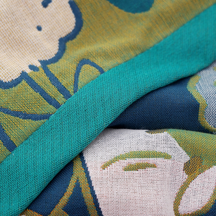 91家纺网 家纺一手货源 找家纺 朴尔家纺-毛巾被 2023新款加大浴巾纯棉四层纱布家用男女柔软不掉毛通用成人全棉洗澡大裹巾儿童卡通 80*160cm竹节萌熊