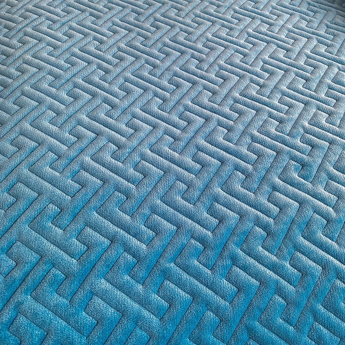 91家纺网 家纺一手货源 找家纺 恋绒家纺 2025新款高克重240克宝宝绒床盖一面绒一面棉床罩 宾利蓝