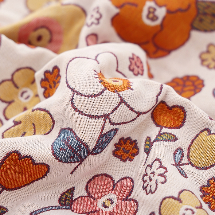 91家纺网 家纺一手货源 找家纺 朴尔家纺-毛巾被 2023新款加大浴巾纯棉四层纱布家用男女柔软不掉毛通用成人全棉洗澡大裹巾儿童卡通 80*160cm蝶舞