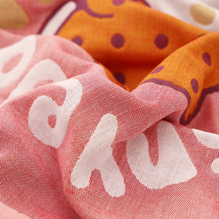 91家纺网 家纺一手货源 找家纺 朴尔家纺-毛巾被 2023新款加大浴巾纯棉四层纱布家用男女柔软不掉毛通用成人全棉洗澡大裹巾儿童卡通 80*160cm草莓兔