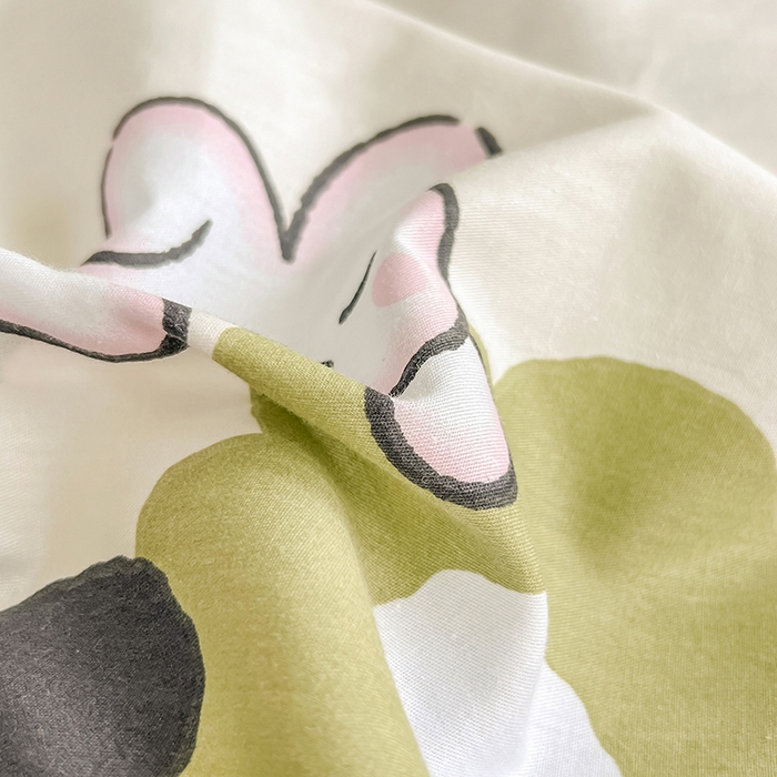 91家纺网 家纺一手货源 找家纺 绵庭家纺 2023新款12868系列全棉小清新印花单床单 皮皮兔