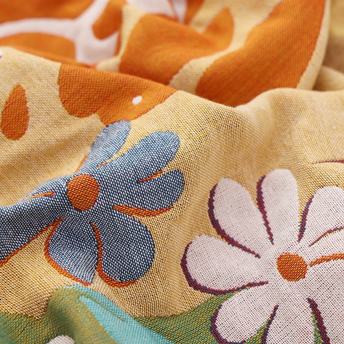 91家纺网 家纺一手货源 找家纺 朴尔家纺-毛巾被 2023新款加大浴巾纯棉四层纱布家用男女柔软不掉毛通用成人全棉洗澡大裹巾儿童卡通 80*160cm花间福鹿