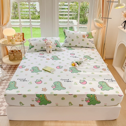 91家纺网 家纺一手货源 找家纺 （总）绵庭家纺 2023新款12868系列全棉小清新印花单床笠