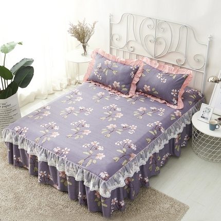 91家纺网 家纺一手货源 找家纺 （总）爱妮玖玖家纺 2023春夏新款韩式蕾丝款单层床裙