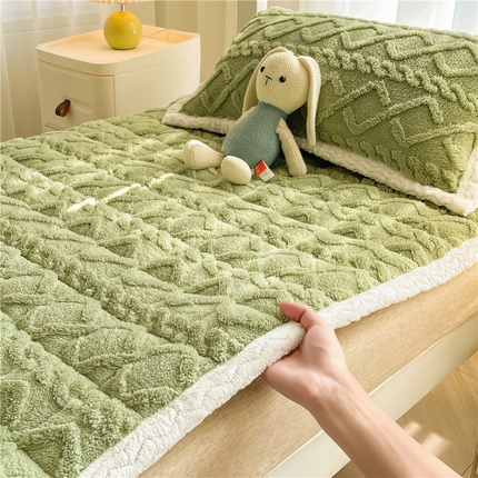 喜居 2023新款塔芙绒床垫薄床垫子床褥子床护垫 果绿