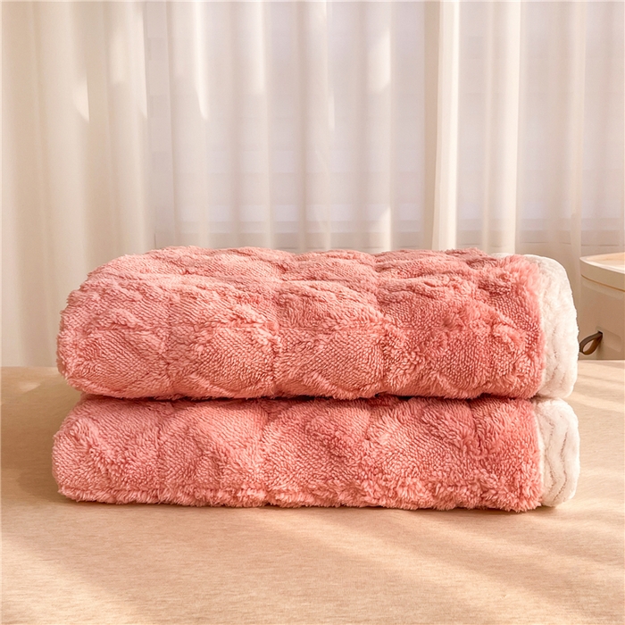 91家纺网 家纺一手货源 找家纺 喜居 2023新款塔芙绒床垫薄床垫子床褥子床护垫 豆沙粉