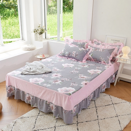 91家纺网 家纺一手货源 找家纺 （总）爱妮玖玖家纺 2023春夏新款AB版普款床裙